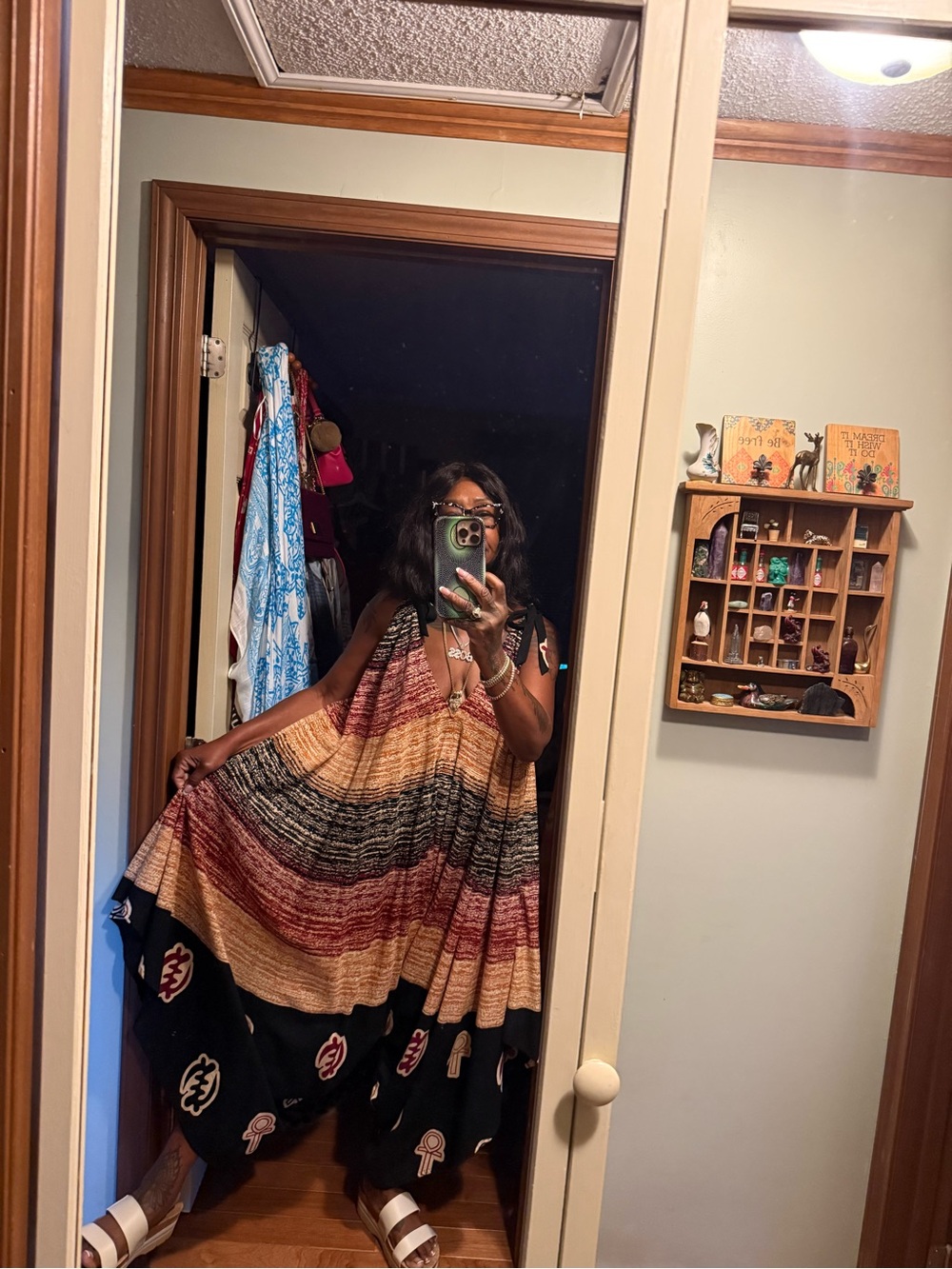 Multi-Color Bohemian Tiered Maxi romper